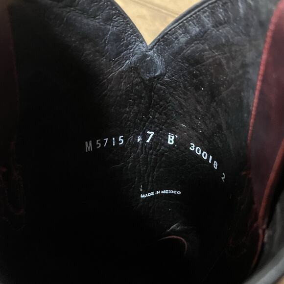 Luchesse Red Oklahoma Angelina Women’s Western Boots Size 7B Embroidered Bling - Picture 12 of 16